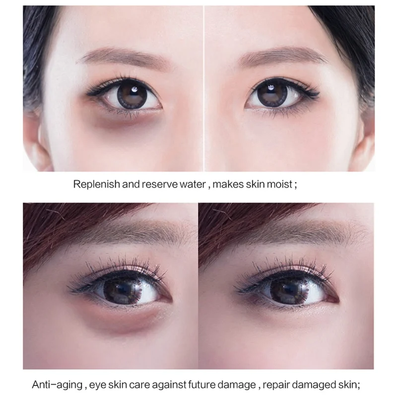 60 шт. коллагеновая кристальная маска для глаз гель уменьшает темный круг мешок для глаз против морщин увлажняющая эссенция маски для глаз