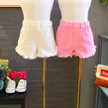 Весна-осень/зима/летние девушки дети мальчики денима Шорты Удобная Милая одежда для малышей Детская Костюмы