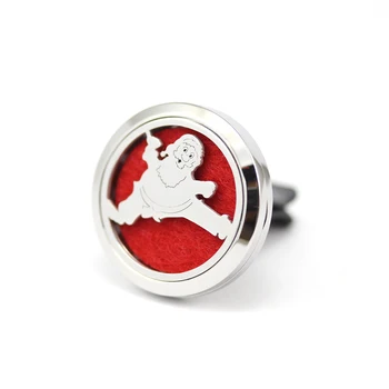 

Christmas Gifts 30mm Stainless Steel Father Christmas Car Aromatherapy Essential Oil Diffuser Magnetics Car Perfume Locket