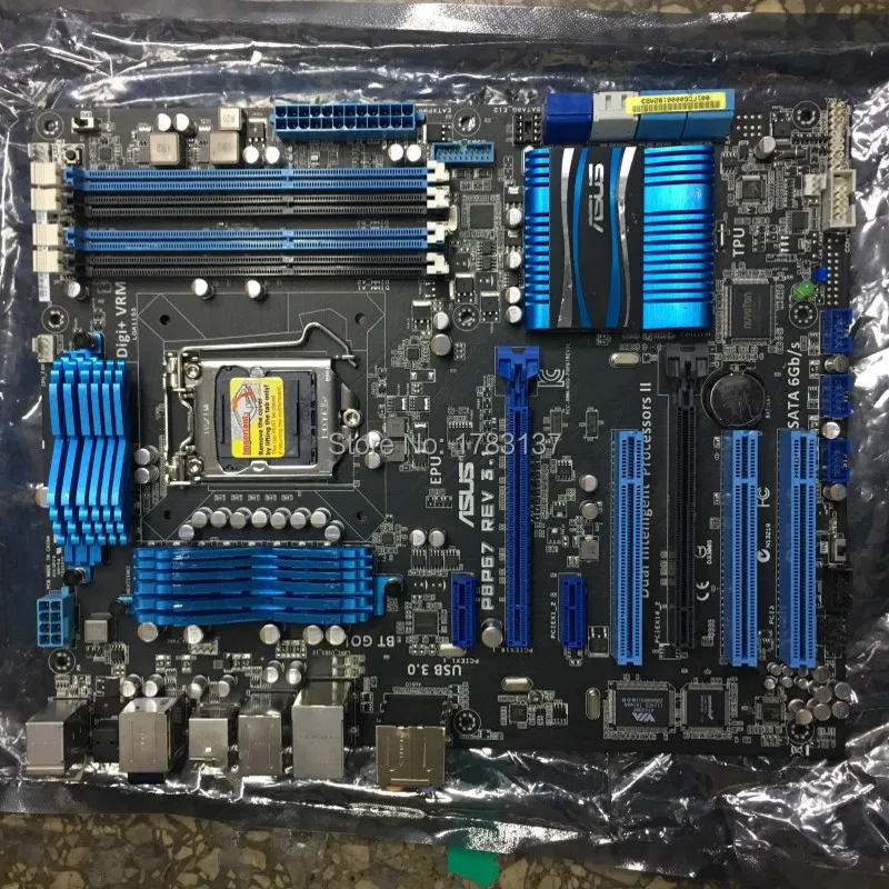 

P8P67 REV 3.1 P67 LGA 1155 ATX DDR3 USB3.0 desktop motherboard tested working