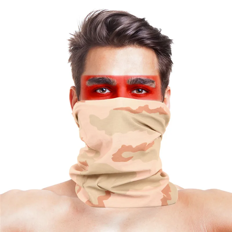 Универсальные головной убор-Бандана аксессуары для волос Для мужчин Для женщин полиэстер военные камуфляж Магия маска для лица и шеи Обогреватель с защитой от ветра шарф - Цвет: 034