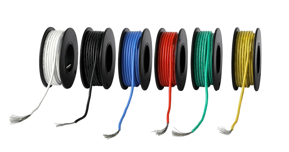 100 mrolo fio elétrico ul3132 26awg isolador