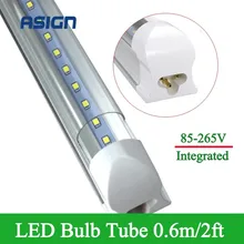 1pcs LED Bulbs Tubes T8 2ft 10W Integrated Led Tubes T8 48LEDs SMD2835 Super Bright 1000lm Led Fluorescent Lights AC85-265V CE