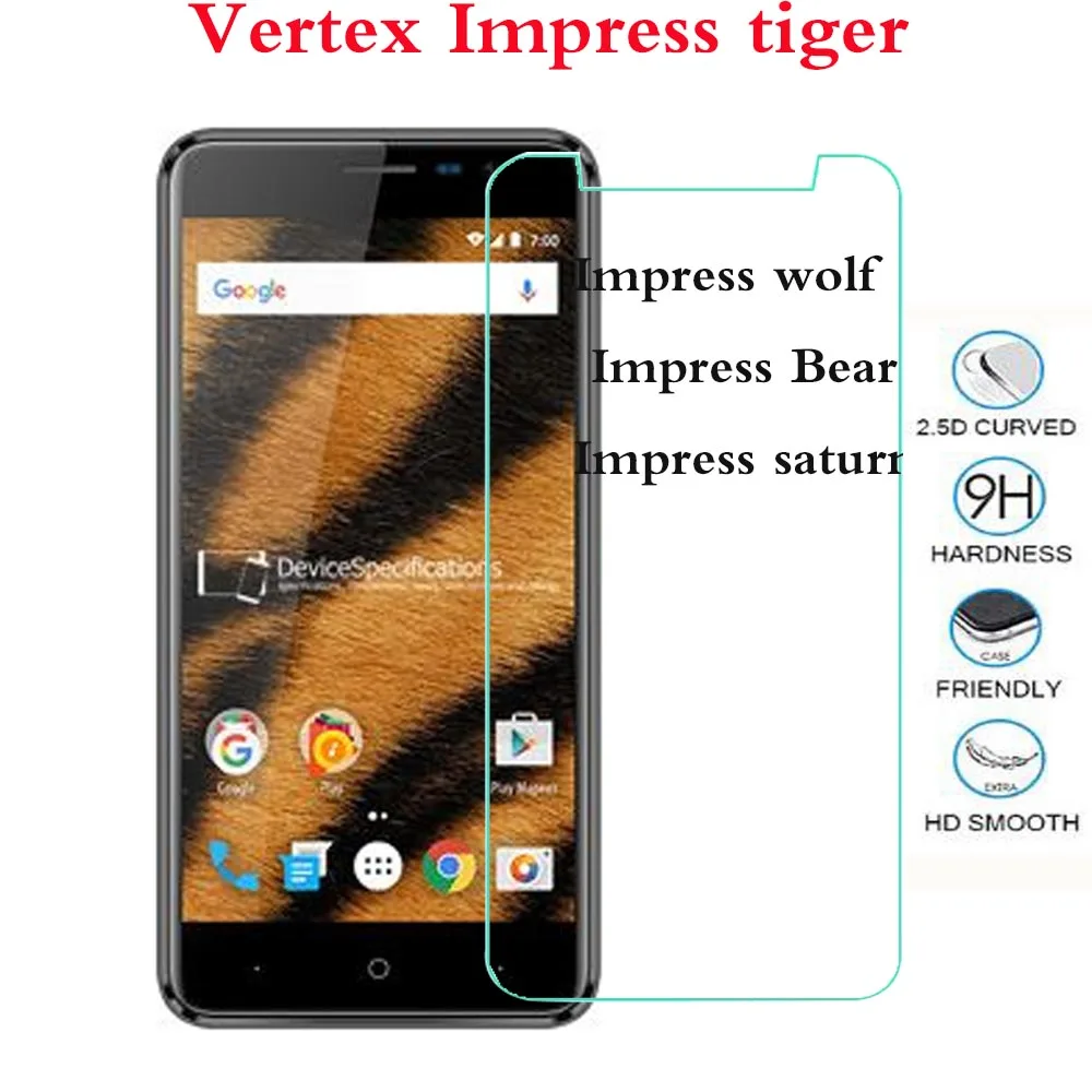 Для Vertex Impress Saturn Bear wolf закаленное стекло для tiger Защитная пленка экрана защитное