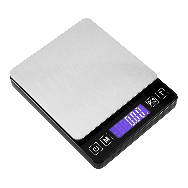 Цифровые кухонные весы электронные кухонные весы из нержавеющей стали измерительные инструменты цифровой ЖК-дисплей портативные весы гаджеты - Цвет: Sliver