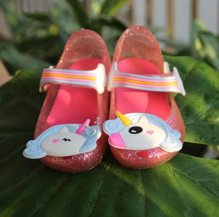 

Mini Girls Crystal Sandals Summer 2018 New Childre Girls Breathable Jelly Shoes Girls Sandals Shoes