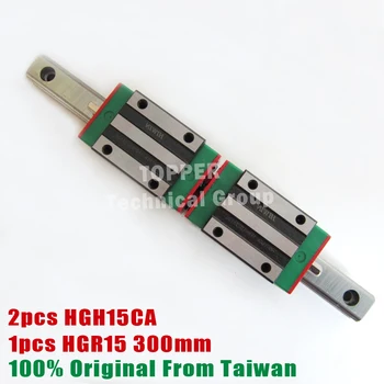 

HIWIN Linear Guide HGR15 300mm rail 1 pcs with 2 pcs HGH15CA Narrow Type carriage HGH15