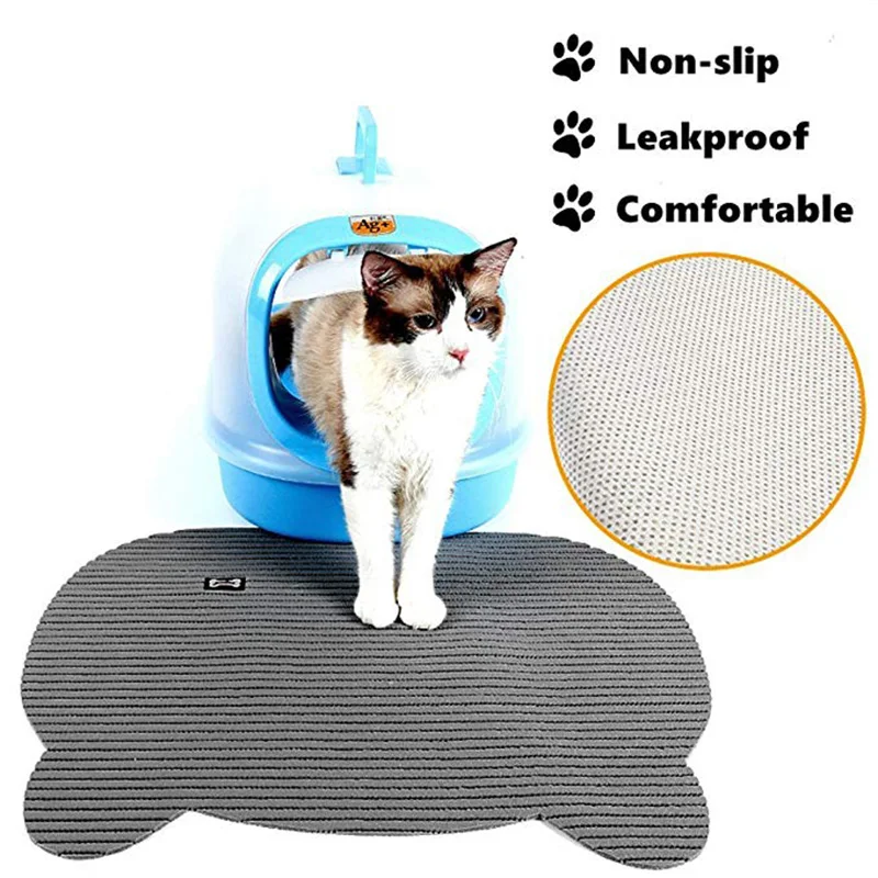 Pet Cat Litter Mats Large Safety PVC Foam Mats Cat Litter Catcher