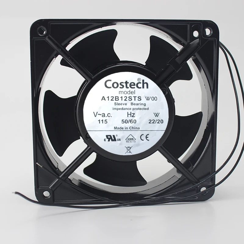 Охлаждающий вентилятор Costech A12B12STS W00 оригинальный 12 см 115 В 22/20 Вт | Компьютеры и