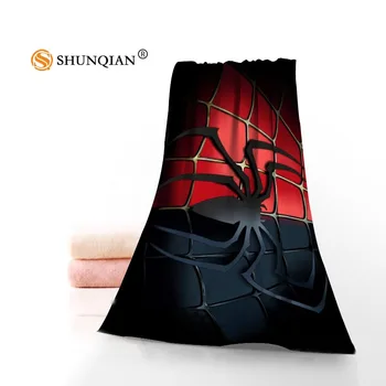 

New Custom Spiderman Logo Towel Printed Cotton Face/Bath Towels Microfiber Fabric For Kids Men Women Shower Towels J4567L