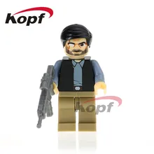 50 шт. XH 586 строительные блоки Супер Герои дерил Диксон Морган Джонс Рик Граймс ходячие мертвые кирпичи экшн-игрушки для chilldren