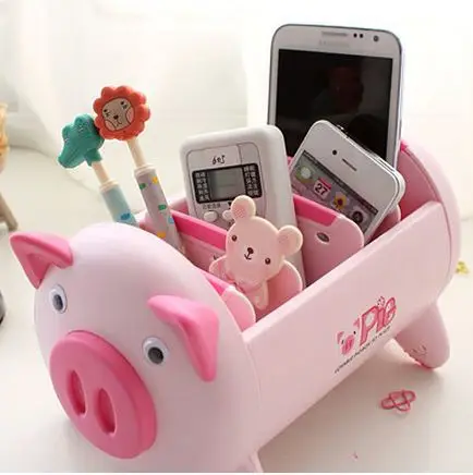 Creative Cute Pig Housing Cartoon Office Supplies Storage Box Life A Creative Cute Pig Housing Cartoon Office Supplies Storage Box Life A Little Creativity