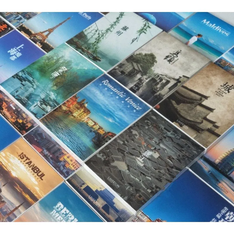 

30 Sheets/Set Take A Trip To China Paper Postcard Greeting Card City HD Photography Postcard