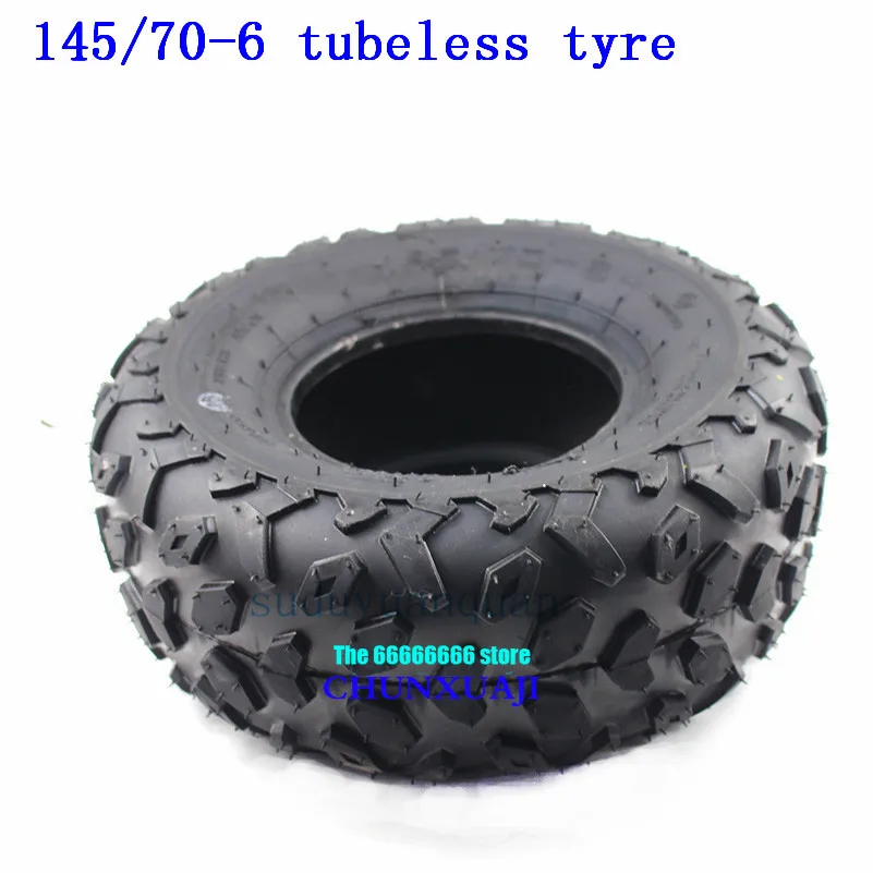 145//70-6 Left Wheel Tire Rim 50cc 70cc 90cc 110cc ATV Quad Gokart 4 Wheeler 6/"