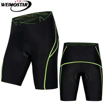 

2020 Men's Cycling Shorts MTB Bike Bicycle 3D Padded Gel Tights Shorts Summer Riding Short Pants bermuda ciclismo S-XXXL Black