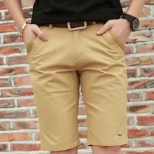 Новая летняя брендовая одежда повседневные мужские шорты высокого качества однотонные хлопок бермуды masculina верхняя одежда дышащие шорты Sh007