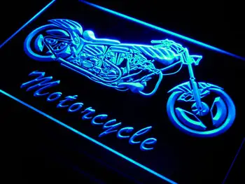 

i642 Motorcycle Bike Sales Services LED Neon Light Light Signs On/Off Switch 20+ Colors 5 Sizes