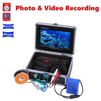 

15M DVR Underwater Fishing Camera Video 7 inch Monitor Detector IR Underwater Fishing Camera Night Vision with 8GB Card Free