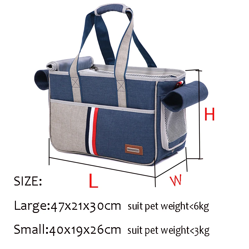 Canvas Pet Dog Bag Cat Dog Carrier Tote Luggage Bag Traveling Portable Shoulder Convenient Fashion Chihuahua