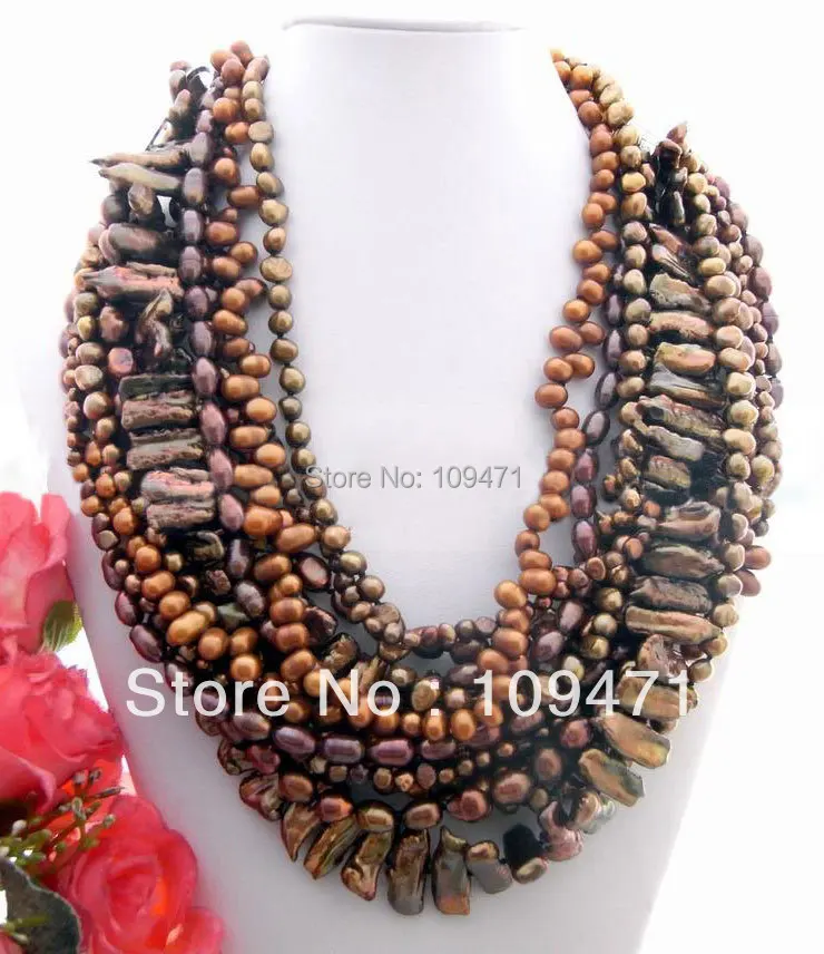 

Excellent! 40" Brown Pearl Necklace
