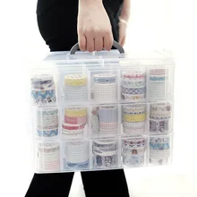 16/30 слотов, 3 яруса, пластиковый органайзер для макияжа, коробка для хранения ювелирных изделий, игрушки, органайзер, съемный чехол для хранения, прозрачный чехол для костюма