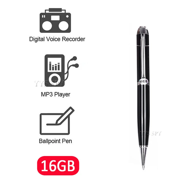 

New 16GB Mini Digital Voice Pen Recorder Portable Recording Device Professional Audio Sound Dictaphone Mp3 Player Business Tool