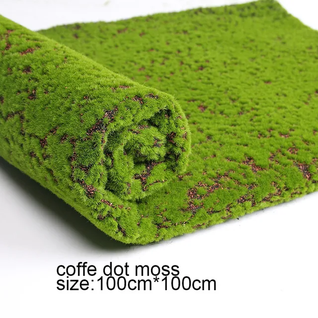 1m wall moss turf simulation lawn green plant scene window display fake