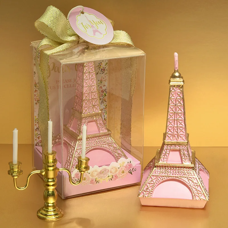 Effiel Свеча-башня розовые свечи украшения для свадьбы и дня рождения вечерние домашний Декор подарок на день Святого Валентина креативный романтический