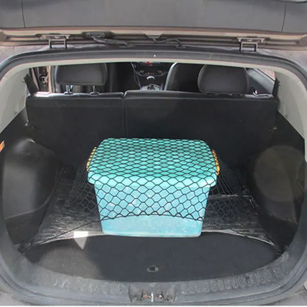 Багажник автомобиля задний грузовой органайзер для хранения эластичный нейлоновый сетчатый держатель черный