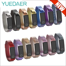 YUEDAER металлический Миланский ремешок для часов Huawei Honor Band 4 5 Магнитный металлический браслет для Honor Band 4 Band 4 аксессуары