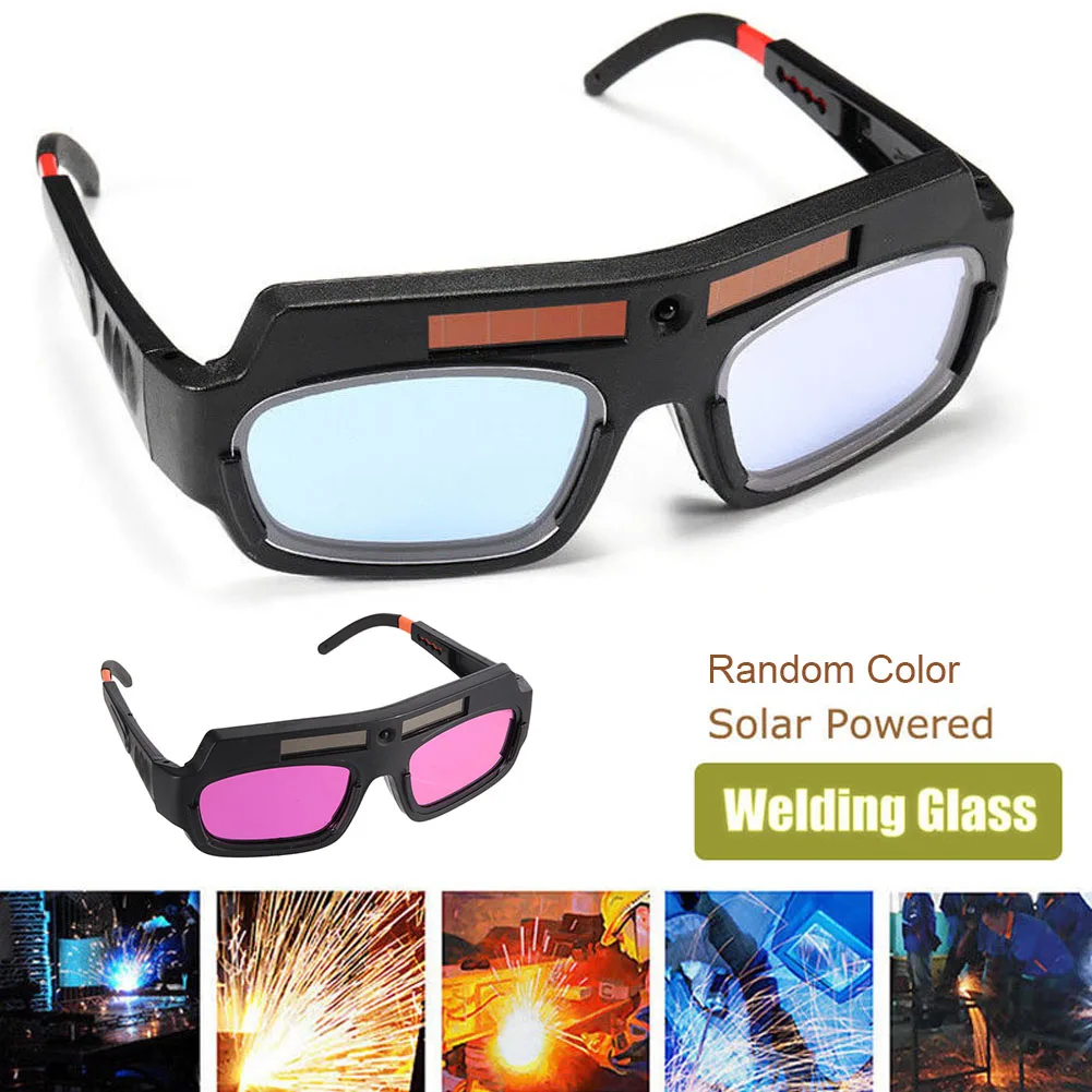 

Solar Powered Safety Goggles Auto Darkening Welding Eyewear Eyes Protection Welder Glasses Mask Helmet Arc JLRL88