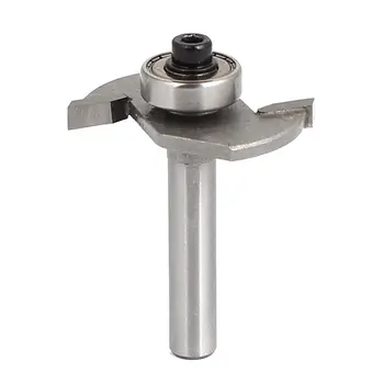 

1/4 Inch Shank 1/8 Inch Cut Depth 2 Flute Bearing T Slot Router Bit