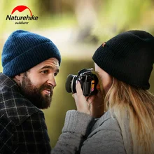 Naturehike/фабричная, мужская и женская вязаная шапка, однослойная шерстяная шапочка с отворотами, кепка, теплая зимняя шапка для спорта и отдыха