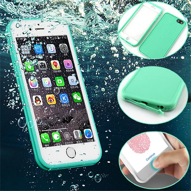 Special Price Waterproof Case on For iPhone 6 6S 7 Plus 5S SE Touch Screen silicone Soft TPU Underwater Dust proof Shockproof 360 Full Cover 