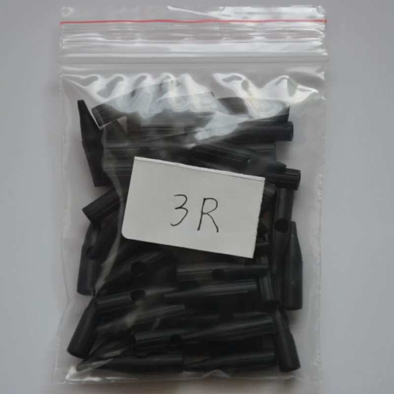 

50pcs Black Plastic Tattoo Tips 3R Permanent Makeup Tattoo Tips Sterilize Disposable Tattoo Machine Needle Tip Supply