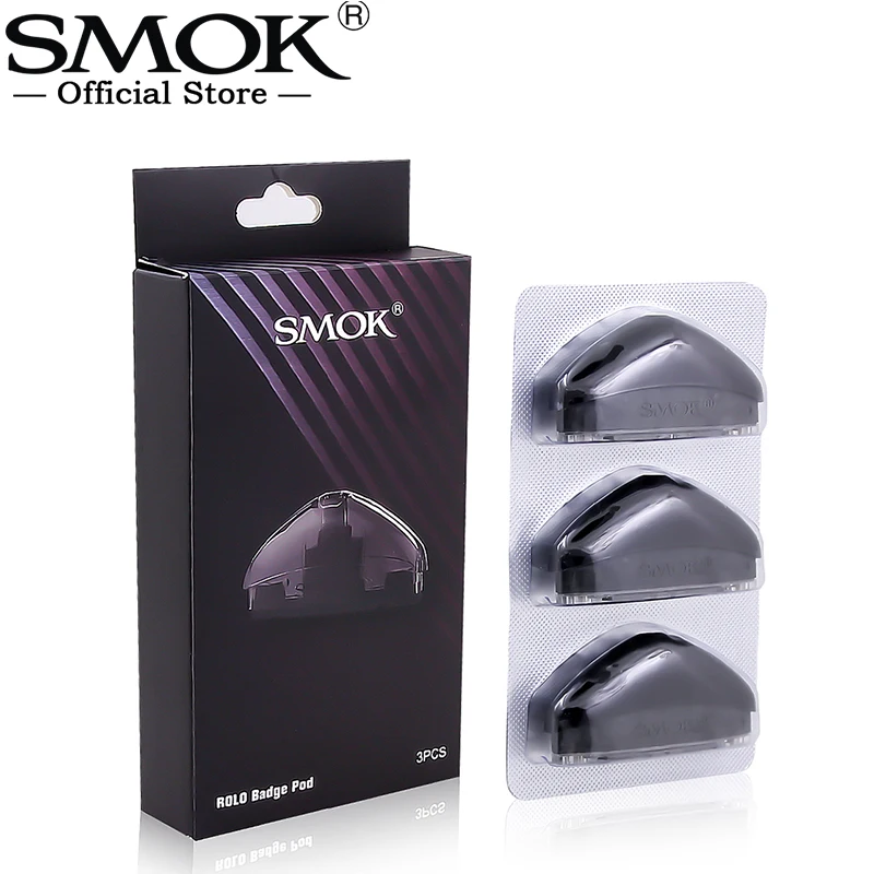 SMOK Rolo Badge Pod картридж 2 мл Легкий E-Liquid наполнение электронная сигарета распылитель для SMOK Rolo Badge KIT VS Infinix Fit POD