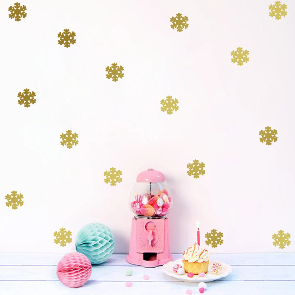 

Christmas Snow Flakes Wall Sticker For Kids Room DIY Art Decal Sticker Mural Window Stickers Home Decoration Wallpaper