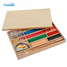 Montessori Kids font b Toy b font Geometric Stick Material Early Childhood Preschool Brinquedos Juguets