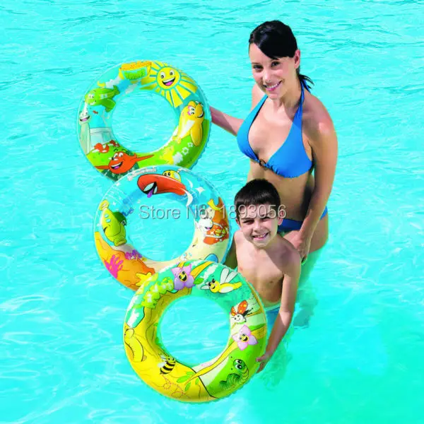 Infant Cartoon Animal Clear Swimming Circle Water Sport Summer Fun Infant Cartoon Animal Clear Swimming Circle Water Sport Summer Fun Pool Toys Thickened Safety Inflatable Pvc Child Swim Floats