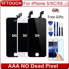 Best AAA No Dead Pixel LCD Pantalla for iPhone 5S iPhone 5c iphone 5 LCD touch Screen replacement full Digitizer Assembly