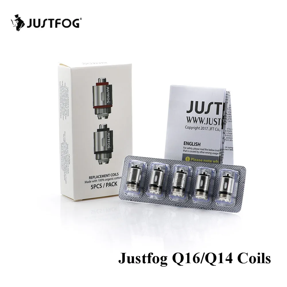 5pcs/lot JUSTFOG Q16 Coil Q14 Coil 1.6ohm 1.2ohm Head Core For Q16