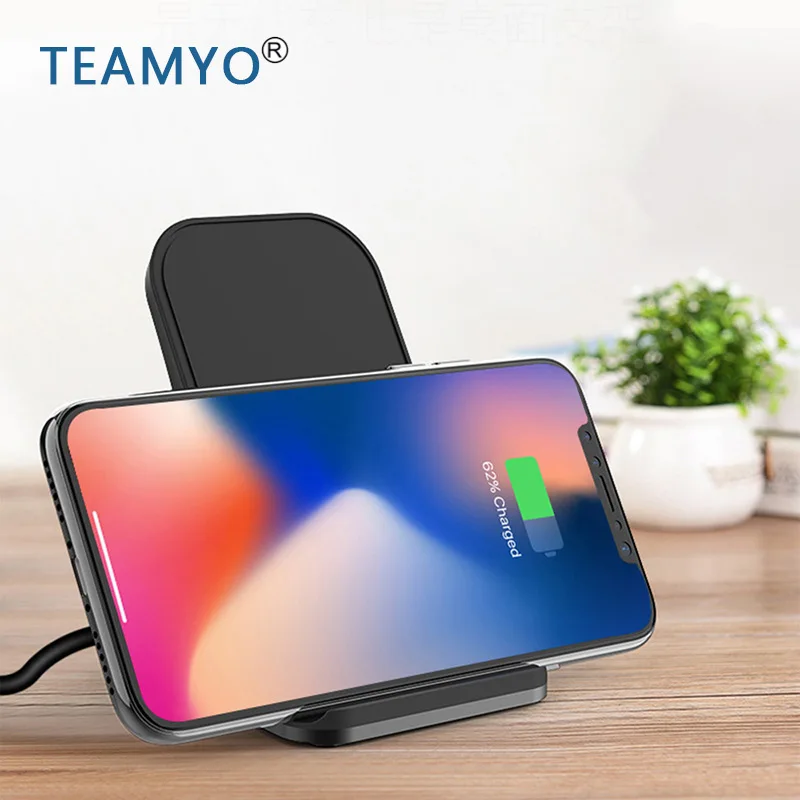 

2018 Wireless Charger For Samsung galaxy S8 S9 Plus S7 Note 8 Fast Wireless Charging For iPhone X 8 8Plus Mobile Charger Pad