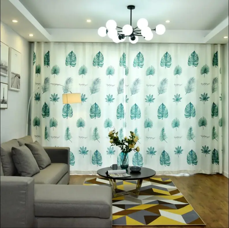Nórdico Palma impreso Cortinas de apagón para sala verde hojas palmera tul forro Cortinas dormitorio Cortinas Nórdico Palma impreso Cortinas de apagón para sala verde hojas palmera tul forro Cortinas dormitorio Cortinas
