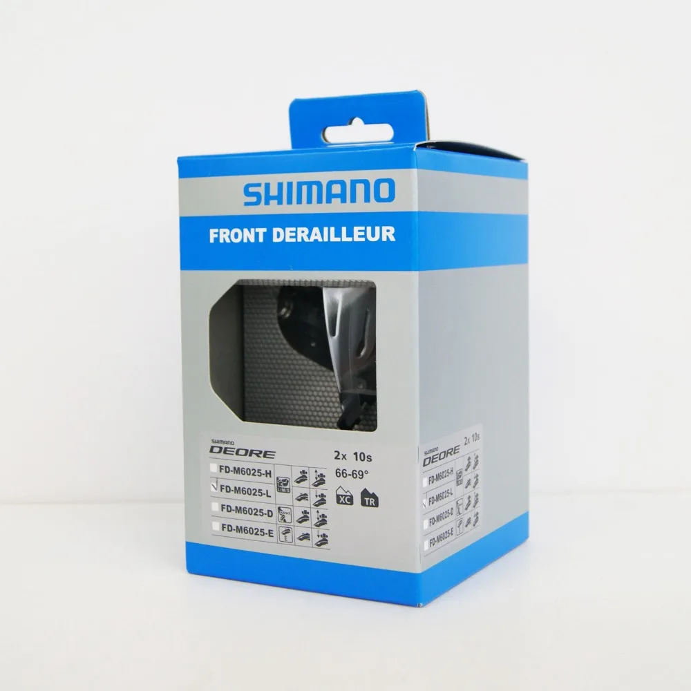 Оригинальный Shimano DEORE велосипед FD M6025 2x10 скоростной передний