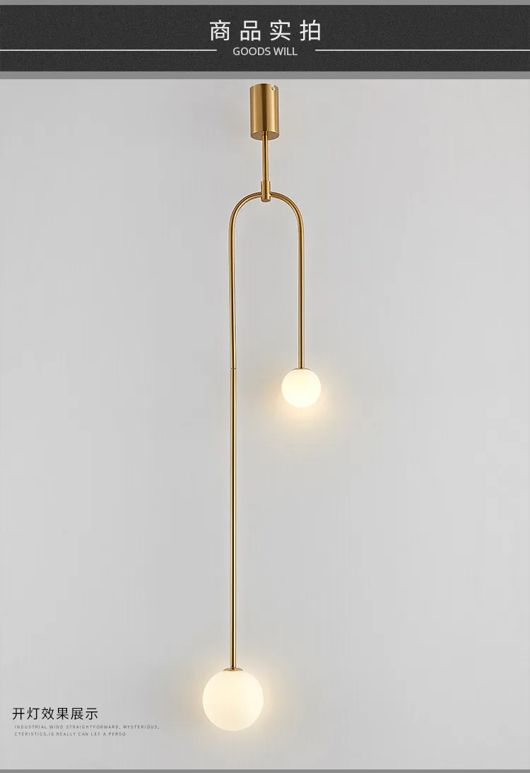 Nordic Minimalista Cabeceira Quarto Luz Pendente Estilo Pós Nordic Minimalista Cabeceira Quarto Luz