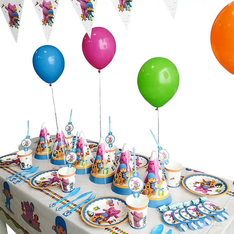 Loula Pato Props Party-In-A-Box Sleepy Bird Elly 8 Pocoyo and Friends Mini Pi\u00f1ata Decorations
