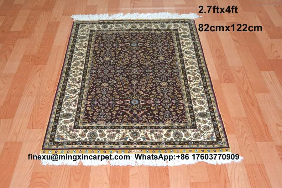 Rug Cost Roselawnlutheran 82x122cm 2 7x4ft Handknotted Silk Carpet Rugs Top Quality Cost Price Original Production
