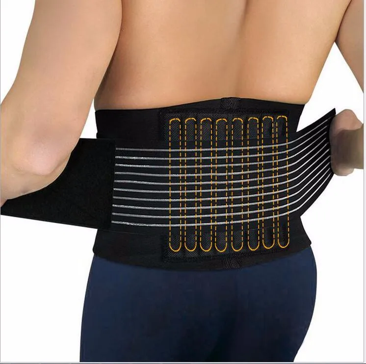 M L XL size Black Adjustable Waist Elastic Belt Waist Lumbar Back Brace