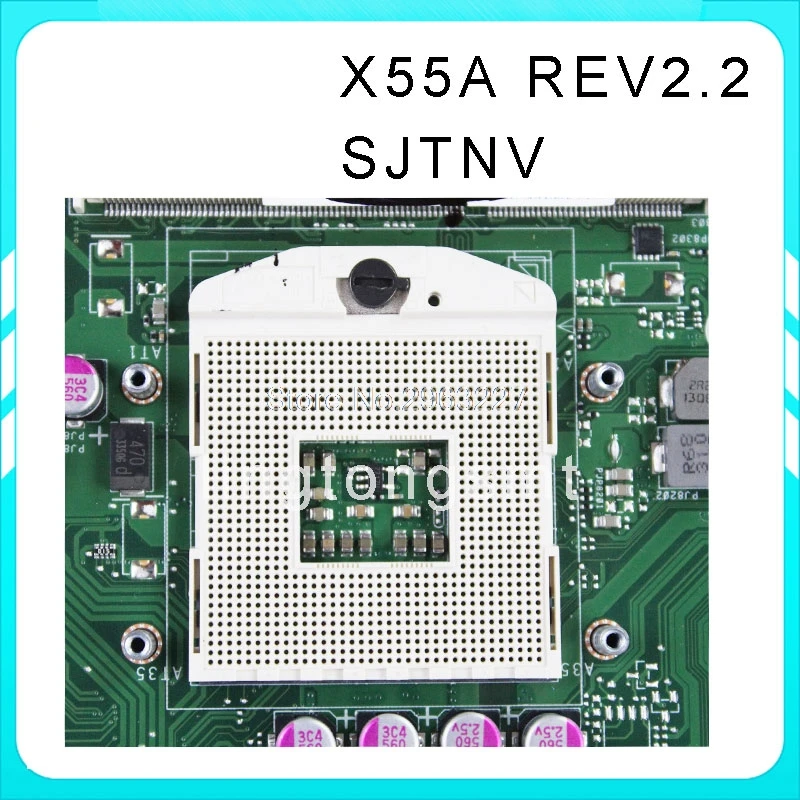 Najtaniej X55A płyta główna REV2.2 HM70 dla ASUS X55A laptopa płyty głównej płyta główna w X55A płyty głównej płyta główna X55A test płyty głównej 100% OK