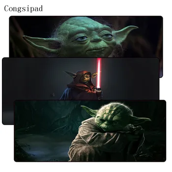 

Congsipad Star War Yoda Large Gaming Lockedge Mouse Mat Keyboard Pad Desk Mat Table Mat For Computer Laptop Lol Gamer Mousepad